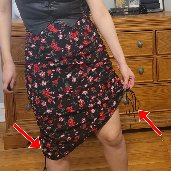 For Love & Lemons Drawstring Molly Midi Skirt - Picture 2 of 5